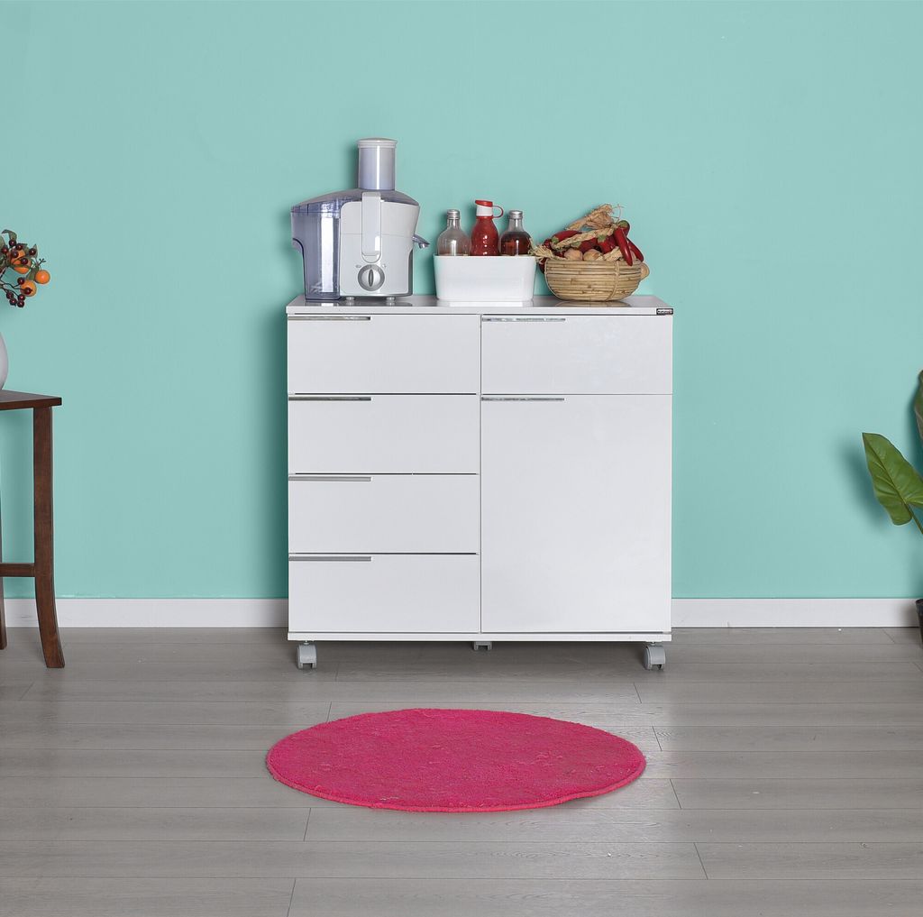 Skye Decor, Adr-415-Pp-1, Mehrzweckschrank, Weiß, 100 % Produktbild 
