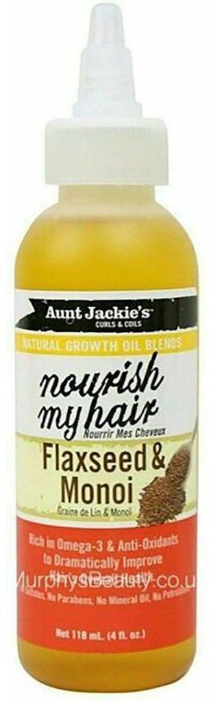 Aunt Jackie's - Nourish My Hair - Wachstumsol - Leinsamen & Produktbild 
