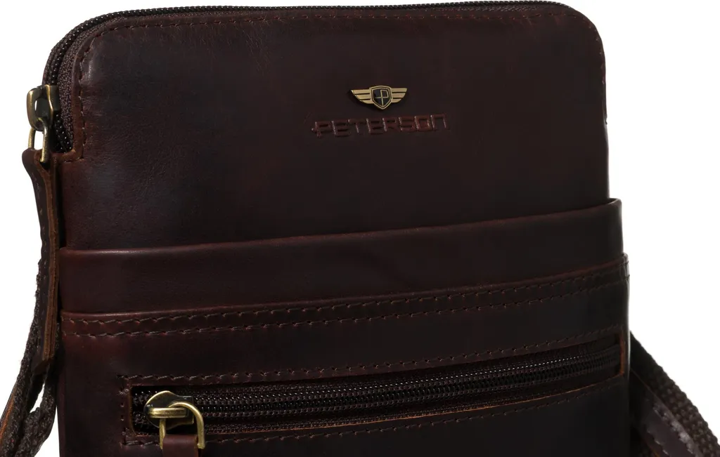 Borsa in Pelle Marrone PTN 1901E-OPU-0291 | Vera Pelle Artigianale - 9