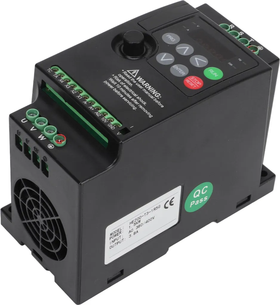 VFD 1.5kW triphasé 380V à haute performance pour machine rotative