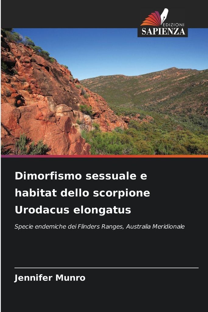Dimorfismo sessuale e habitat dello scorpione Urodacus elongatus