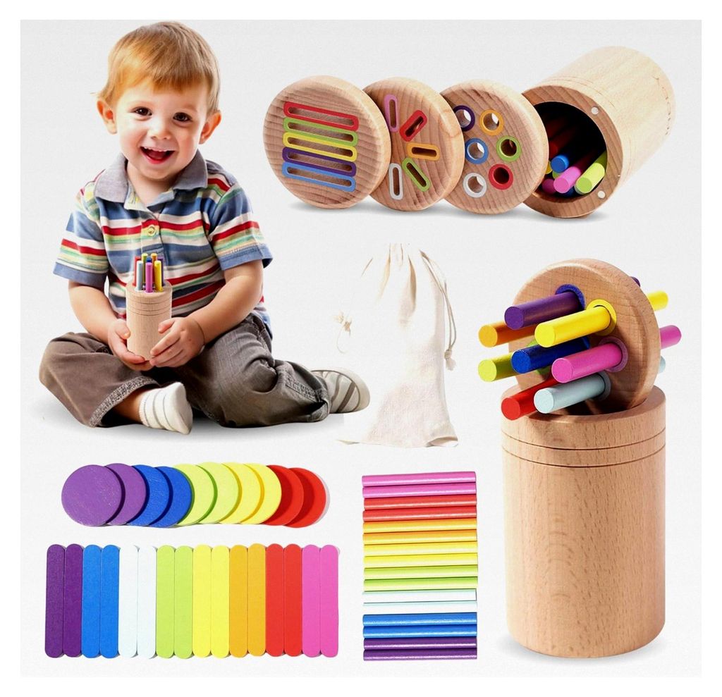 Stehaufmännchen Spielzeug für Babys ab 6 Monaten - Wackelfigur mit Glockenspiel und Rassel - Pädagogisches Spielzeug zur Förderung der Motorik ...