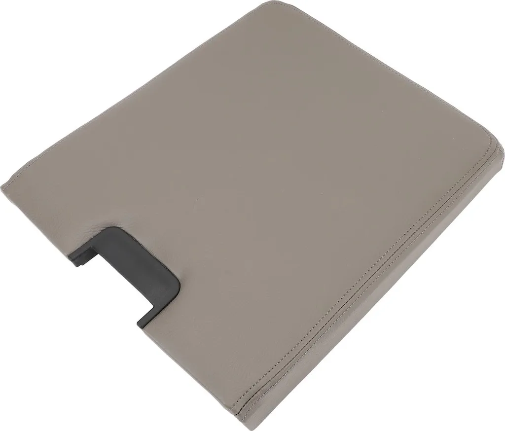 Couvercle Accoudoir en Cuir PU Gris Confortable pour Console 924-810