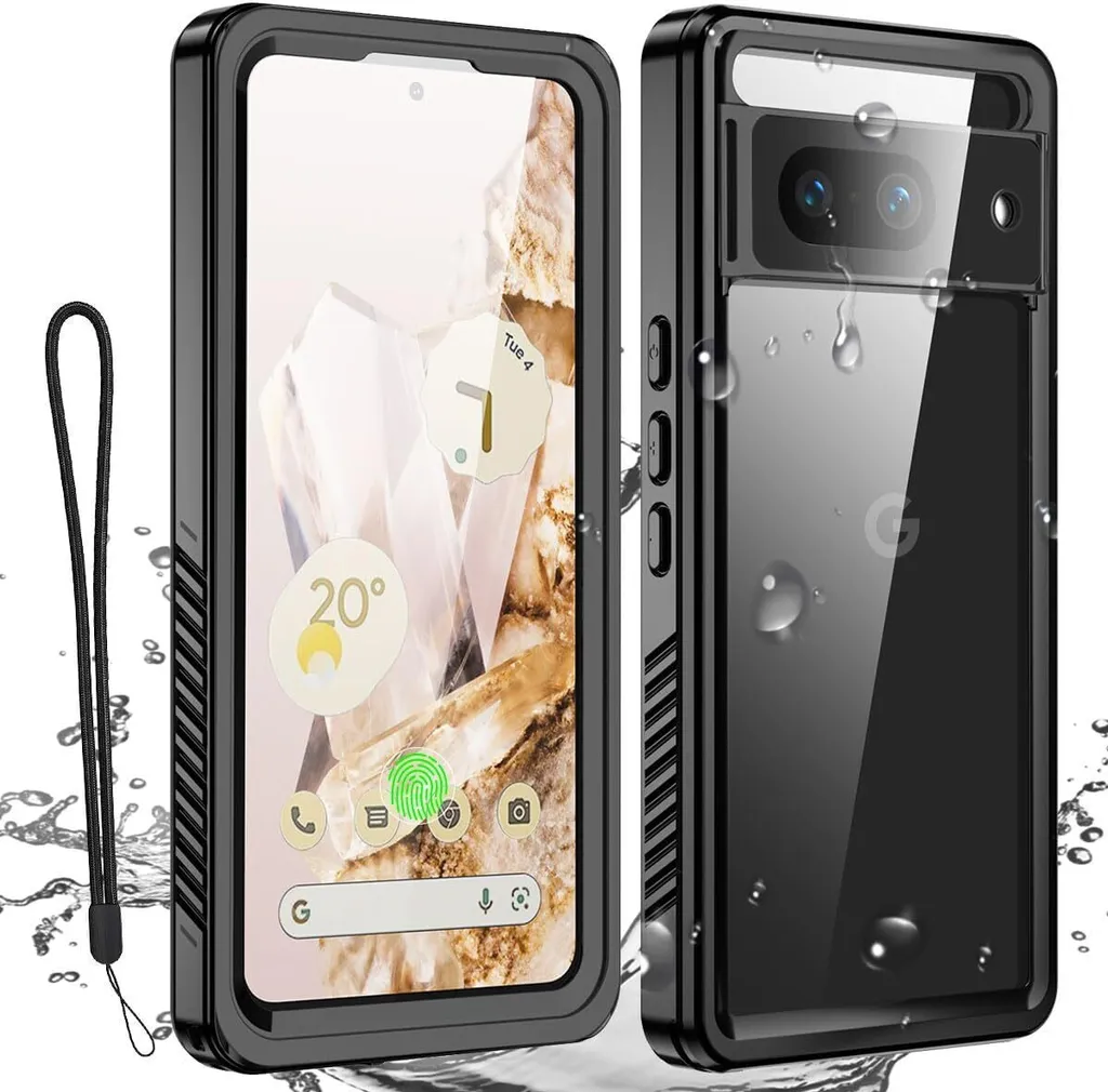Google Pixel 8 Custodia Impermeabile IP68 - Protezione 360 Gradi Nero