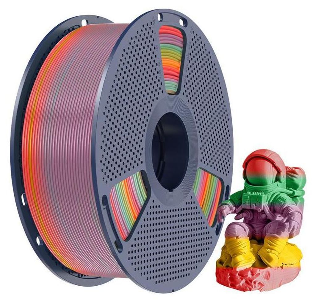 Sunlu PLA Rainbow Filament, 1,75mm, 1kg - Farbton: Rainbow 01