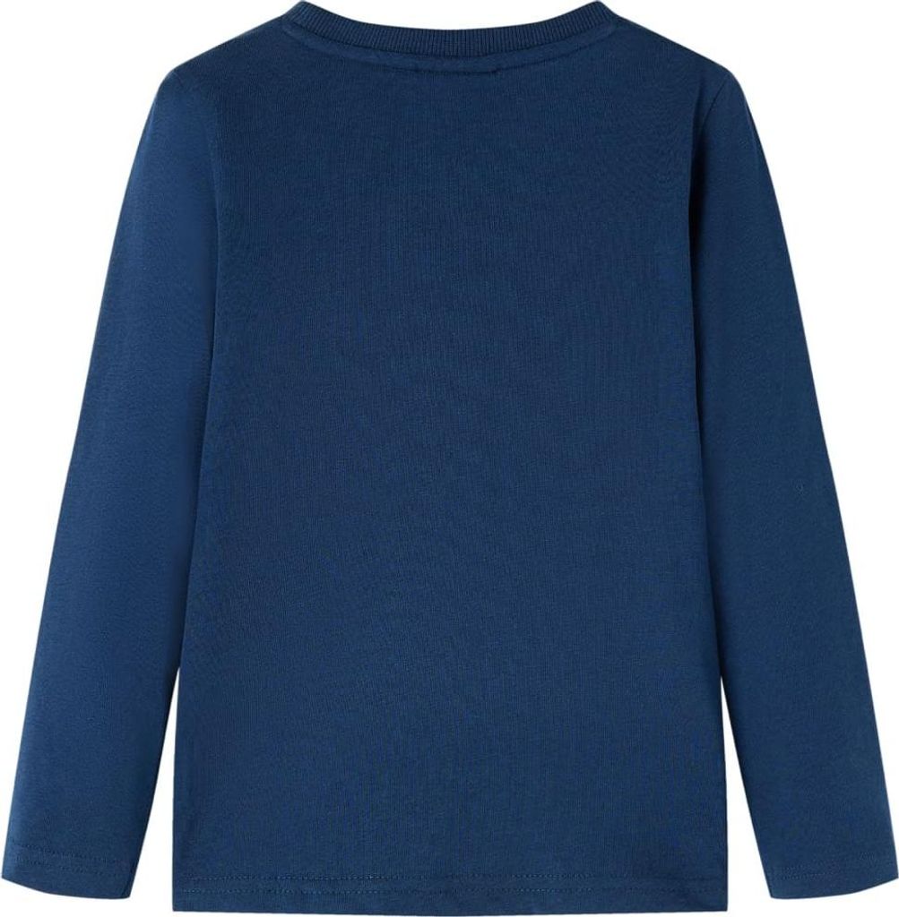 vidaXL Kinder-Langarmshirt Marineblau 92