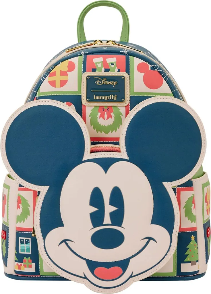 Sac à dos Loungefly Noël Disney Mickey Minnie Holiday pour parcs Disney