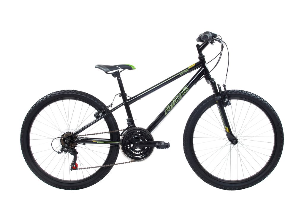 Avatar Kinder Mountainbike BLIZZARD 24" Jugend Schwarz (RH: Produktbild 