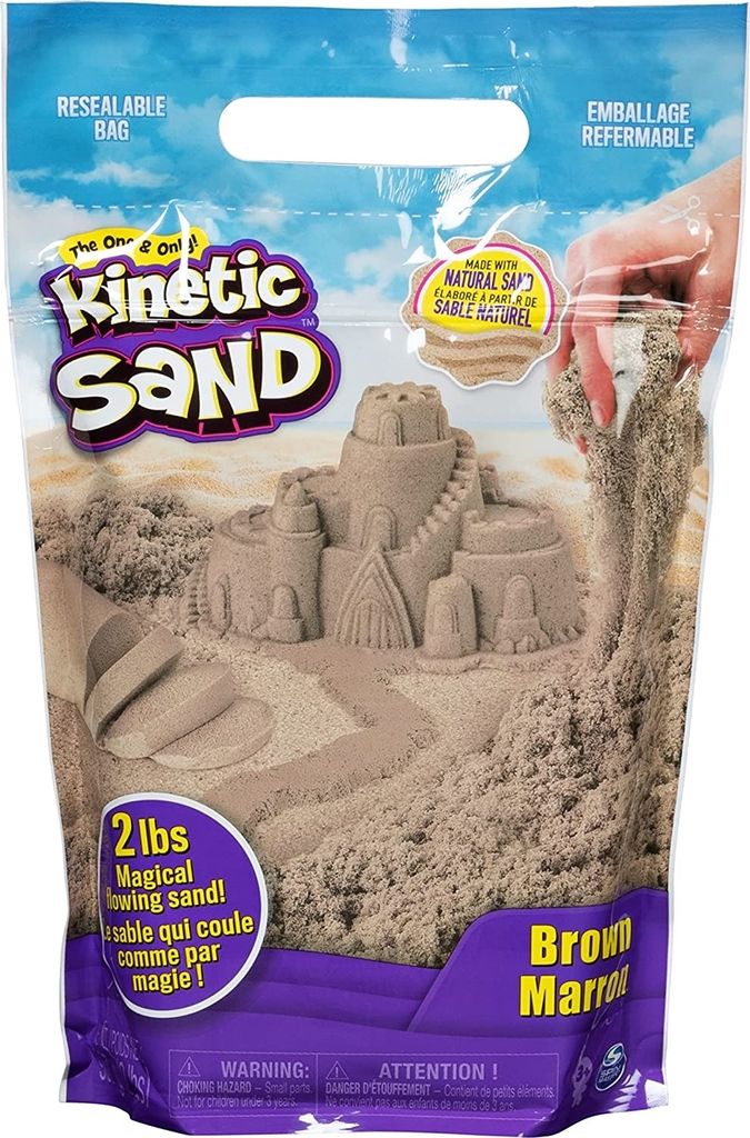 Spin Master 57019 Kinetic Sand Colour Bag Braun (907gr) Produktbild 