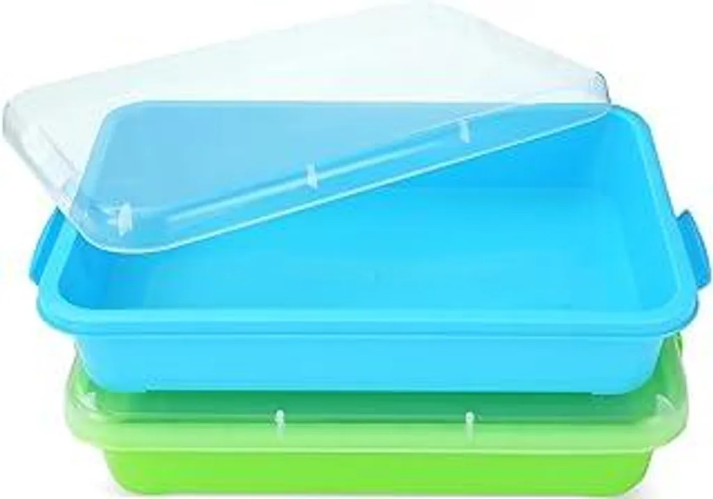AtMini Vassoio Attività Sabbia e Acqua - Set 2 Pezzi per Bimbi 3+ Anni