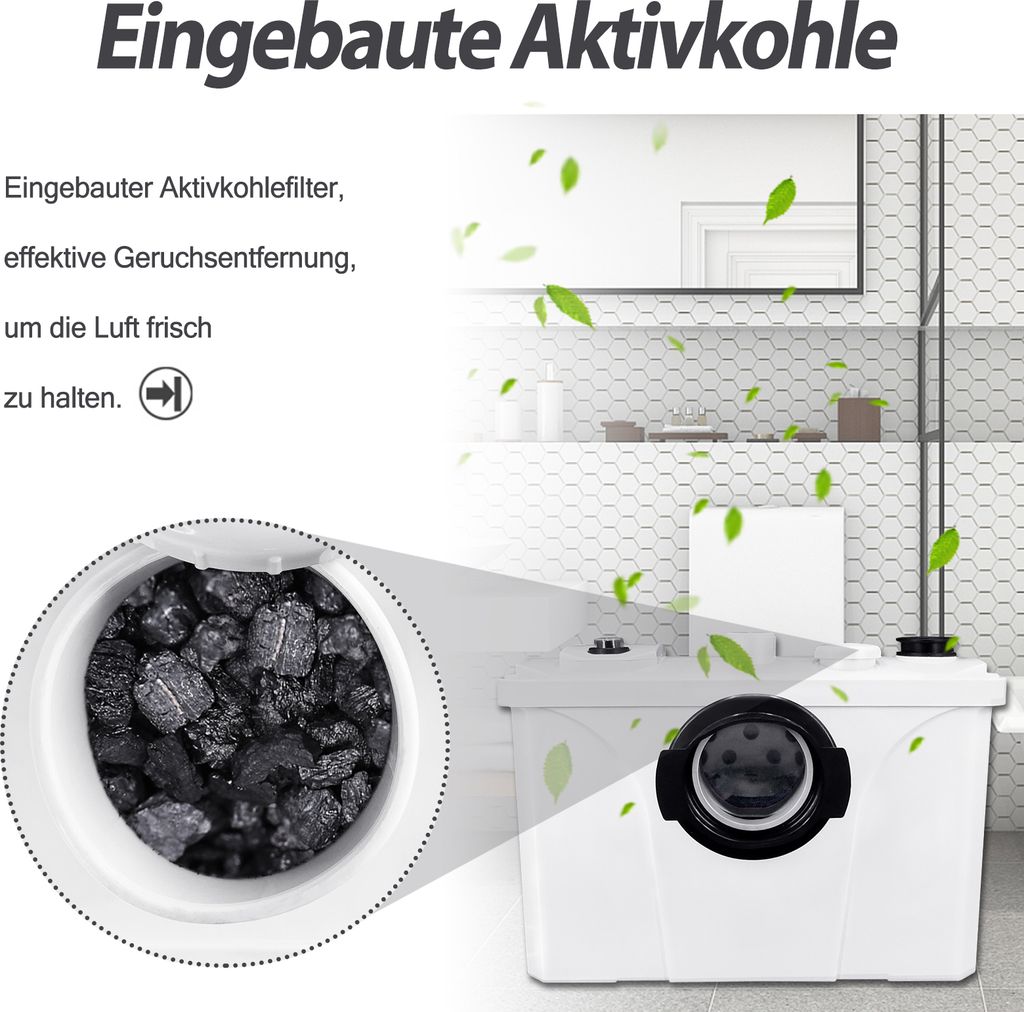 LZQ Hebeanlage Fäkalienpumpe 700W Haushaltspumpe Produktbild 4