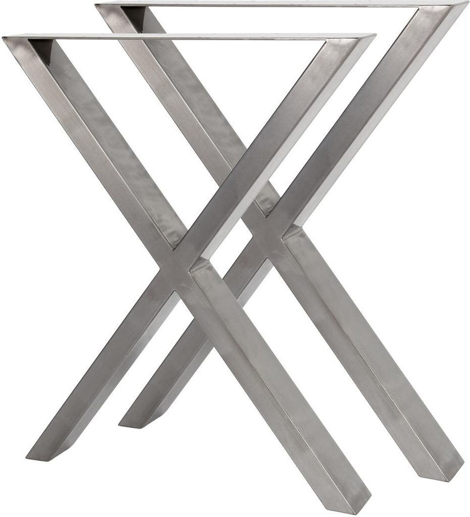 Bc-elec - HMLT-3 Set de 2 pieds de table en acier brut Image du produit 