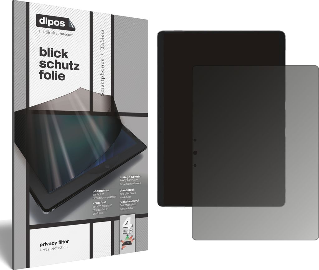 Blickschutzfolie für Microsoft Surface Pro 8 13 Zoll matt Schutzfolie Folie Display Schutz dipos