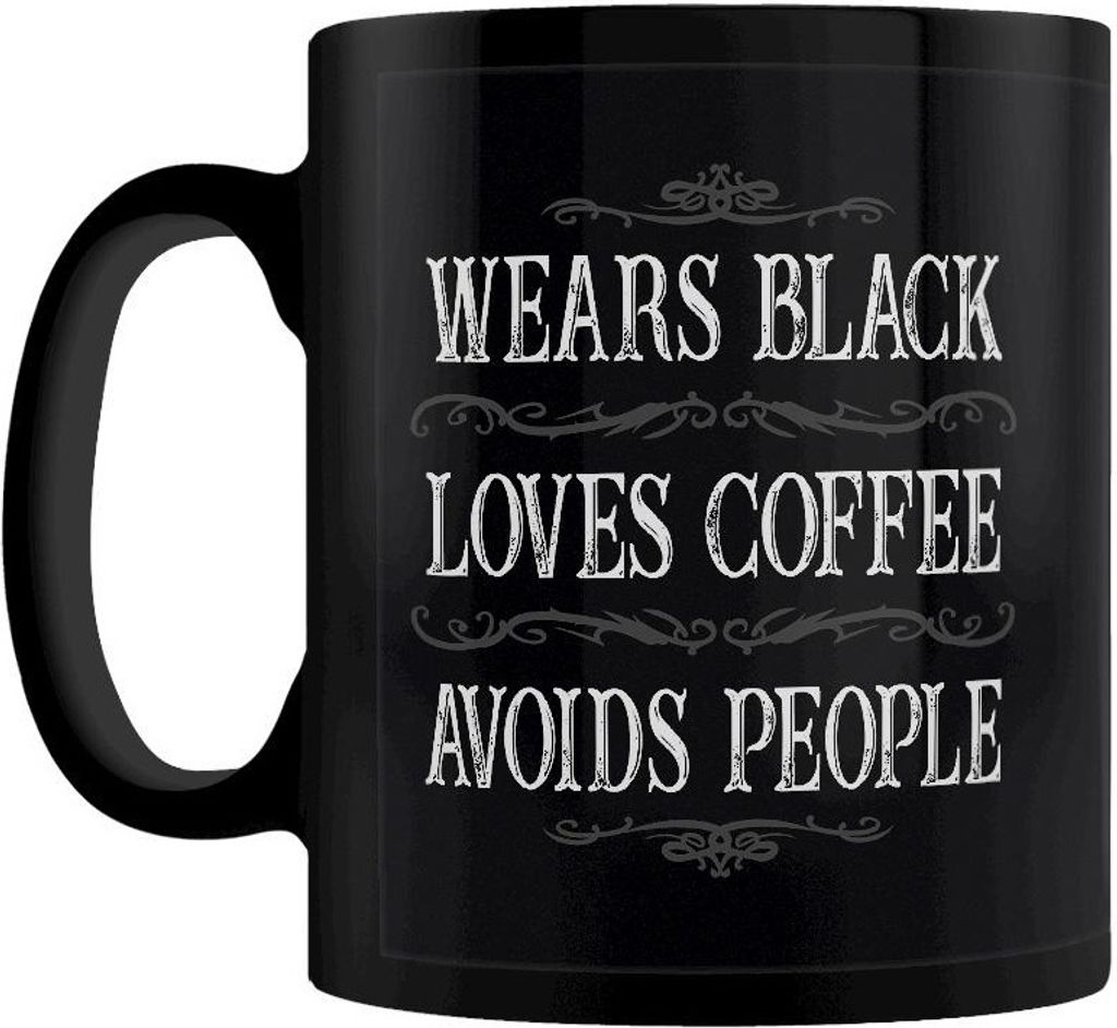 Grindstore Plague Doctor Coffee Cures all Mug with Panel Black