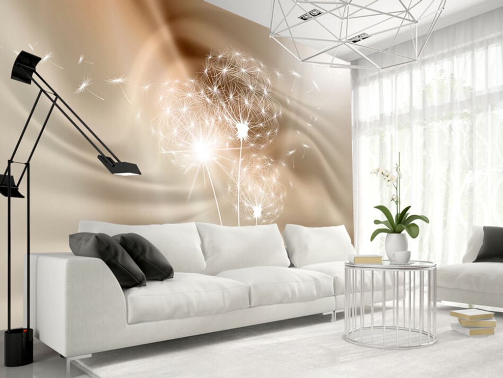Vlies Fototapete 400x280 cm Tapeten Wandtapete XXL Pusteblume Blumen Abstrakt Natur b-A-0281-a-d