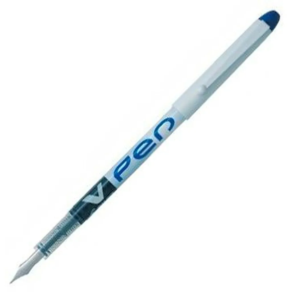 Pilot 326530 V-Pen Stylo-plume Jetable Pointe Moyenne 0,4 mm Bleu