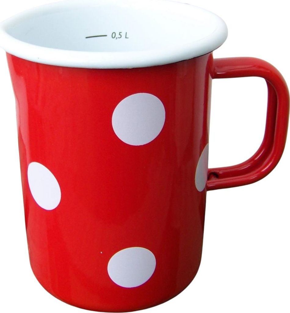 Emaille Meßbecher 1/2 ltr