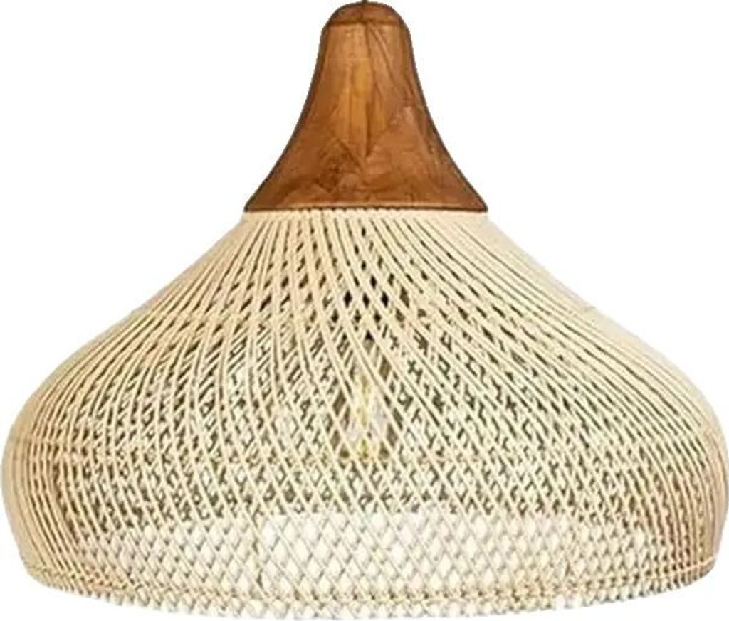Kronleuchter, Rattanweberei, Elegantes Design, 6045, Keine Glühbirne (E27)-b