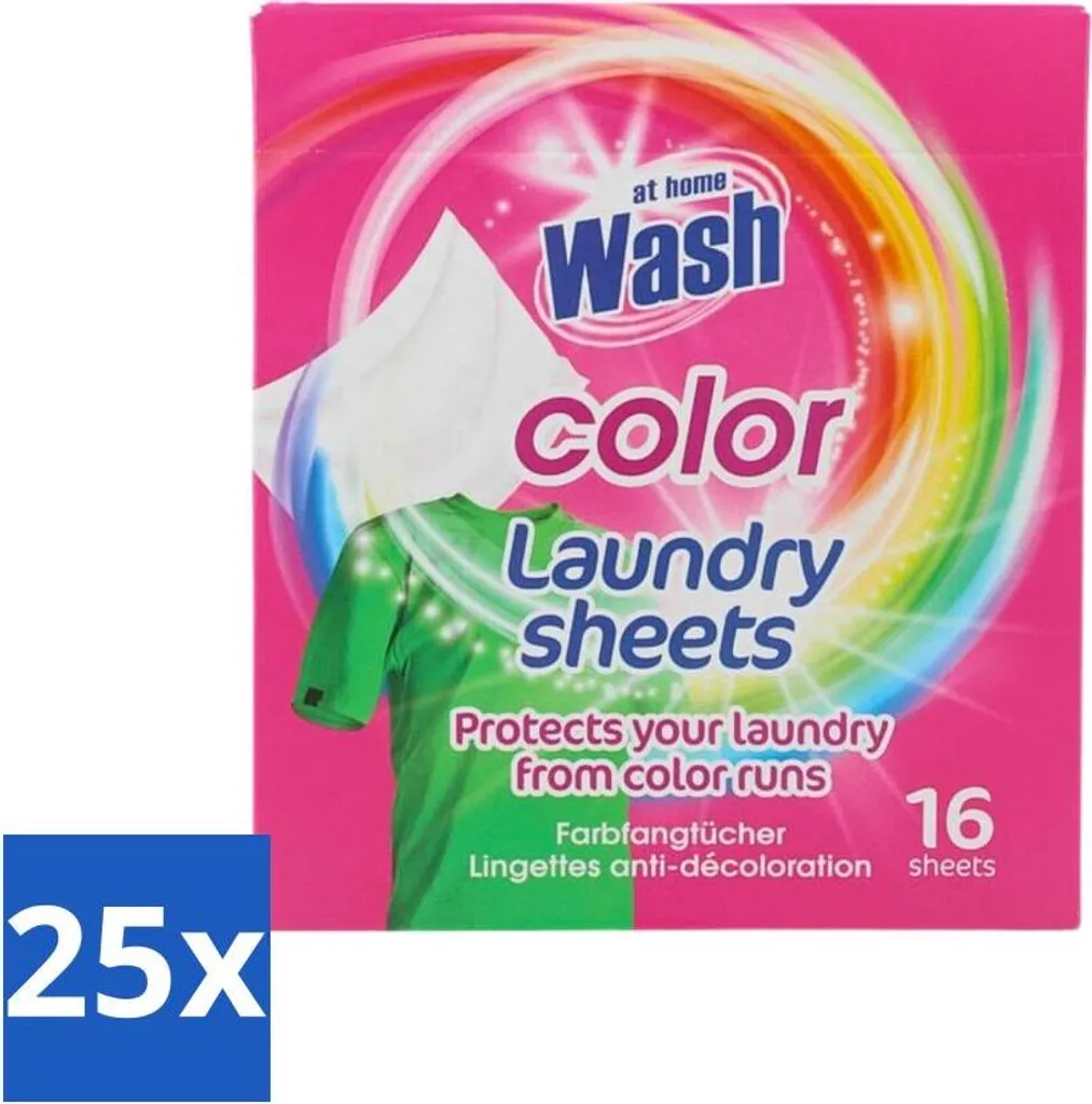 Offerta Lavaggio Panni Colorati - 25 Pezzi Anti-Scolorimento Scorta