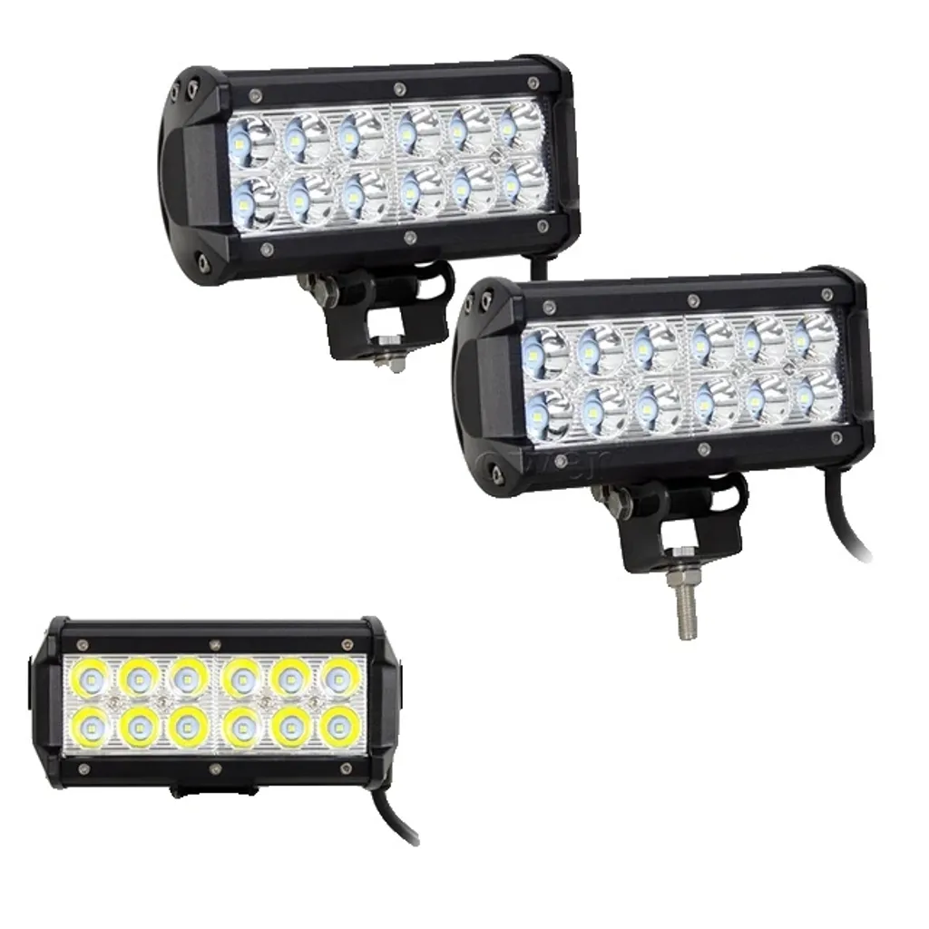 Barre LED Travail et Conduite de Nuit 65" Faisceau Combo Étanche - 2 Pièces