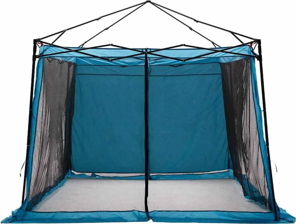 vidaXL Innenzelt mit Dach mit Speicher Blau 303 x 303 x 196 cm Taft