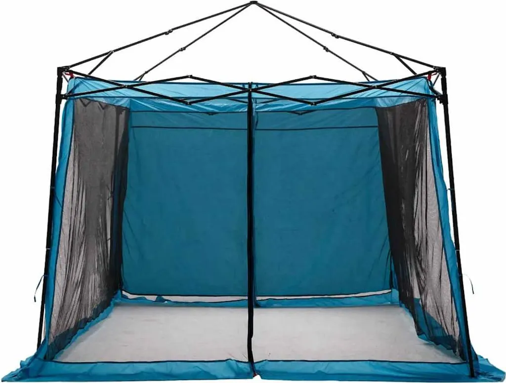 vidaXL Tente intérieure en maille bleue 303 x 303 cm pour Tonnelle