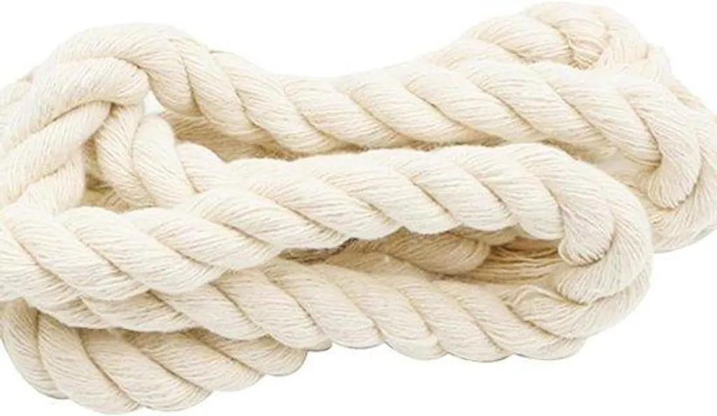 Cordon en coton 10 mm blanc 4 m pour réparer vos anses de sacs cassées