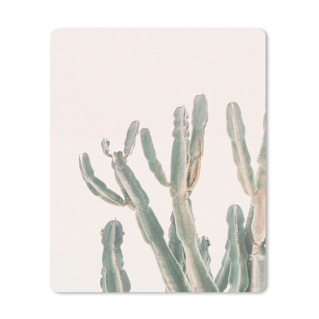 MuchoWow Mauspad Mousepad Kaktus - Pflanze - Grün - Natur 19x23 cm - Mousepads - Maus Mat - Pad - Mausunterlage - Mauspads - Spielen