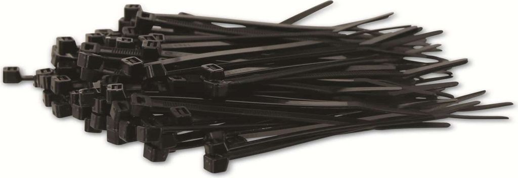 KSS Kabelbinder-Sortiment Polyamid 6.6, schwarz, 120x4,8, Produktbild 
