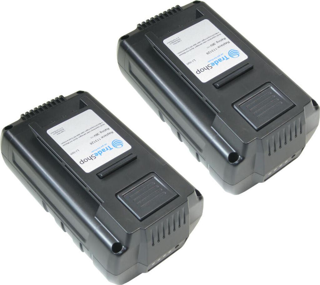 2x Trade-Shop Premium Li-Ion Akku 36V / 4000mAh / 144Wh für Al-Ko HT 4055 Akku-Heckenschere LB 4060 Akku-Laubbläser
