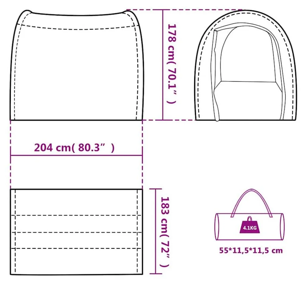 Tente de Stockage Imperméable Verte - Abri de Protection Polyvalent - 7