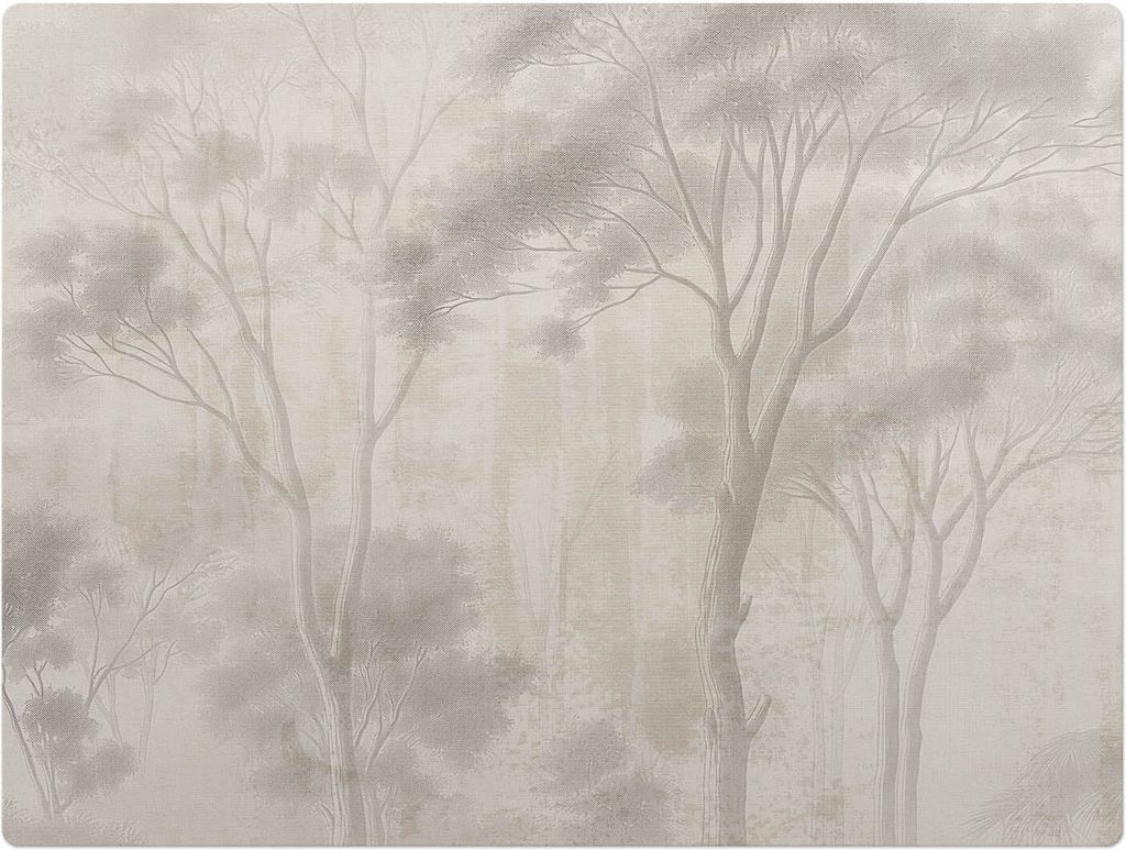 Ein Zarter Wald – Bodenschutzmatte – Rutschfest – Schutzmatte für Büro – Vinylmatte – Stuhlunterlage – 120 x 90 cm