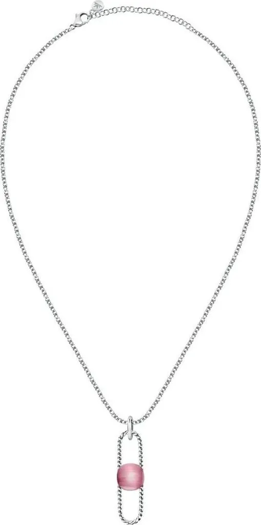 Collana Morellato 1930 SATP23 Acciaio Pietra Rosa - Look Glamour