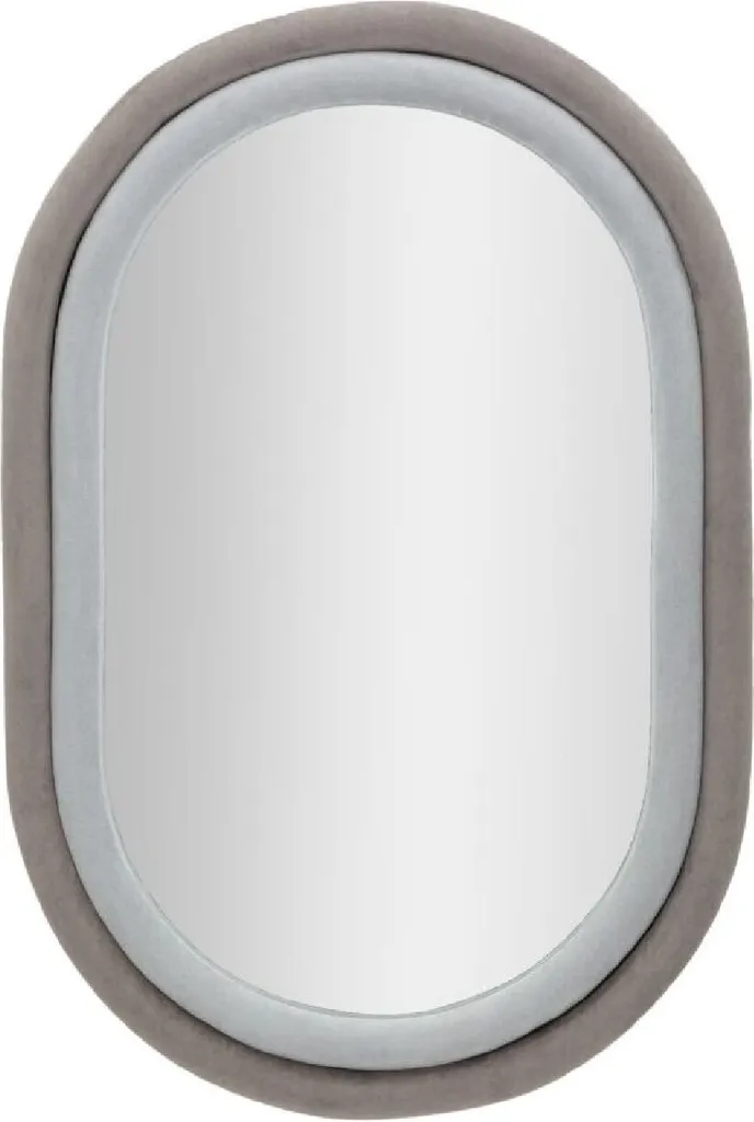 Miroir Antonius gris avec cadre en relief 60x90 cm Mauro Ferretti