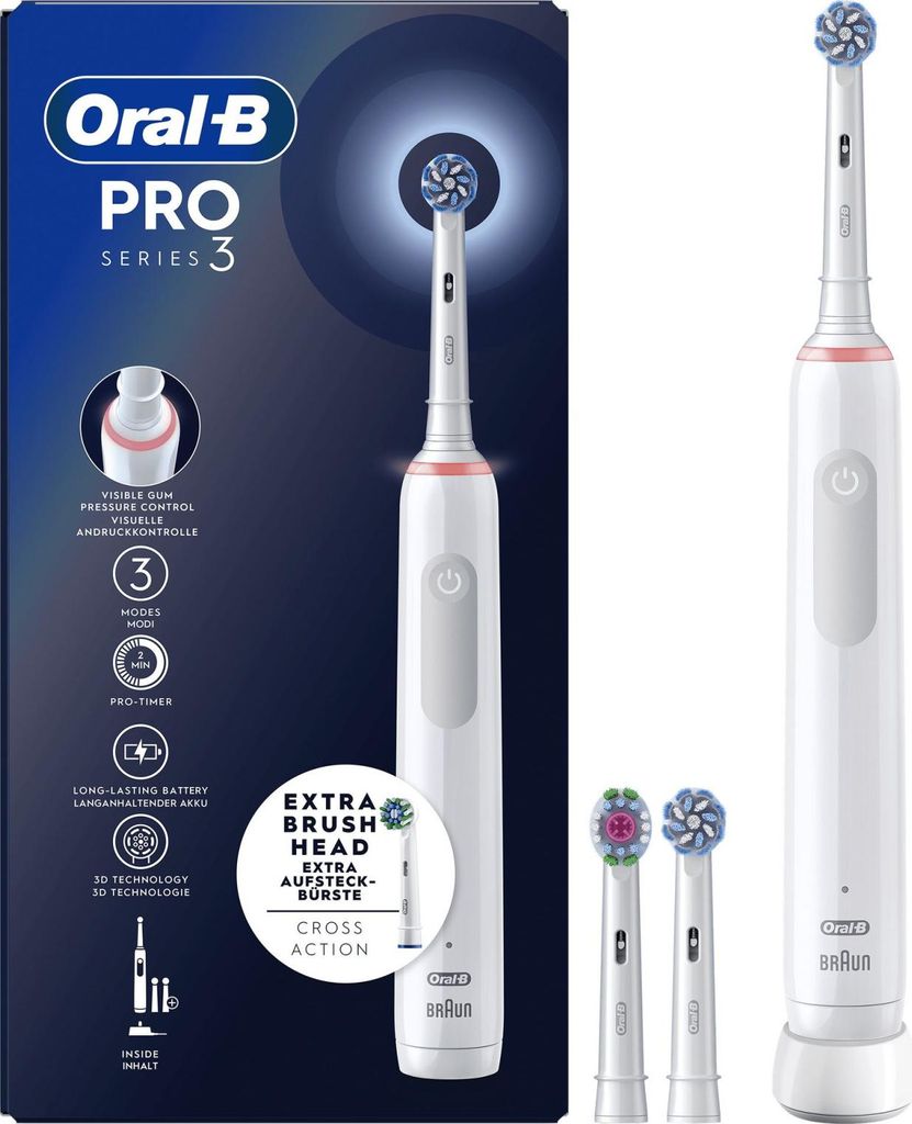 Oral-B PRO 3 3700 rotacyjno-wibrująca szczoteczka do zębów Zdjęcie produktu 