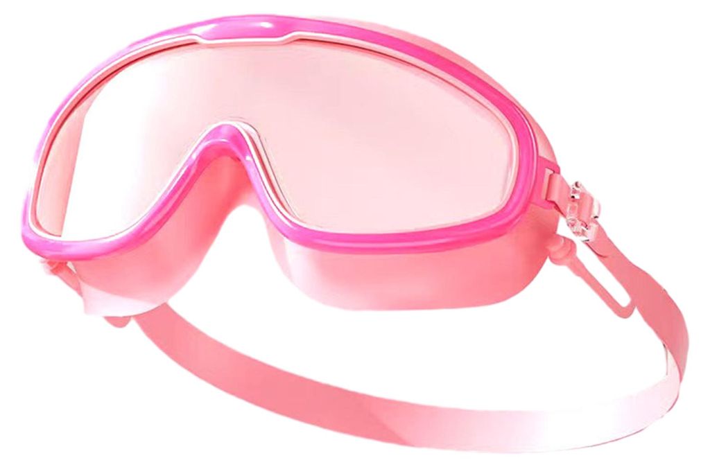 Schwimmbrille für Kinder mit Ohrstöpseln, wasserdicht, kein Auslaufen, beschlagfrei, UV-Schutz, Weitwinkelbrille für Jungen und Mädchen, Tauch-...