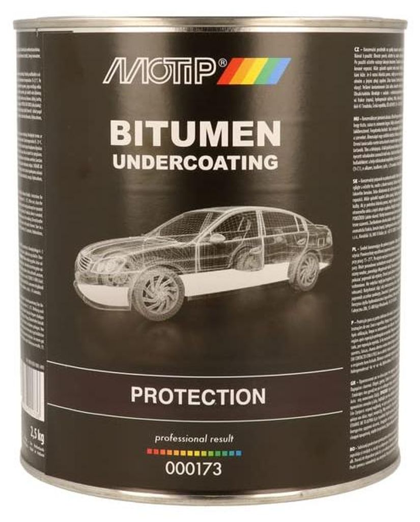 MOTIP 000173 Unterbodenschutz Bitumen schwarz 2500 g Produktbild 