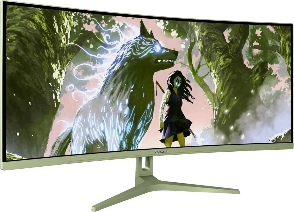 Écran PC 165Hz Arozzi Nova 34" VA Panoramique Finition Waldgrün Design - 2