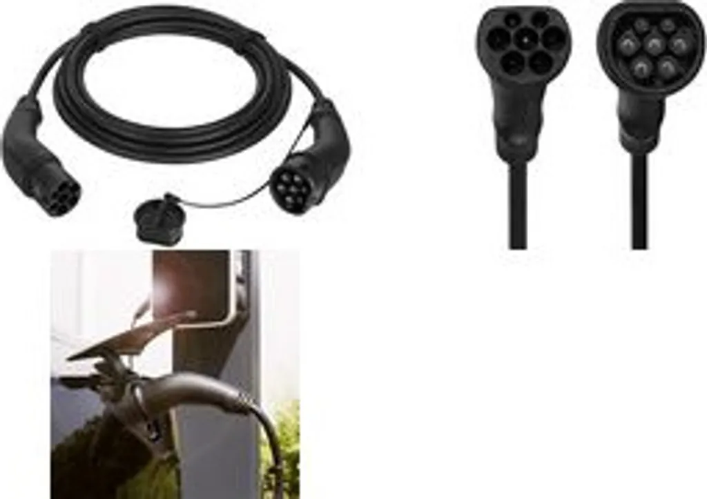 Câble de charge électrique Type 2 triphasé 22kW avec longueur de 7,5m - 4