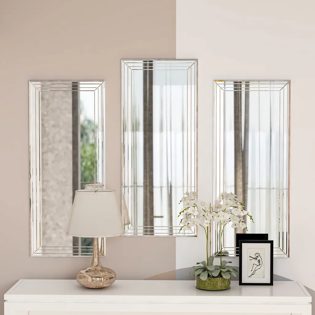 Miroir Design Transparent en MDF de Qualité - Format Compact 30x70 cm