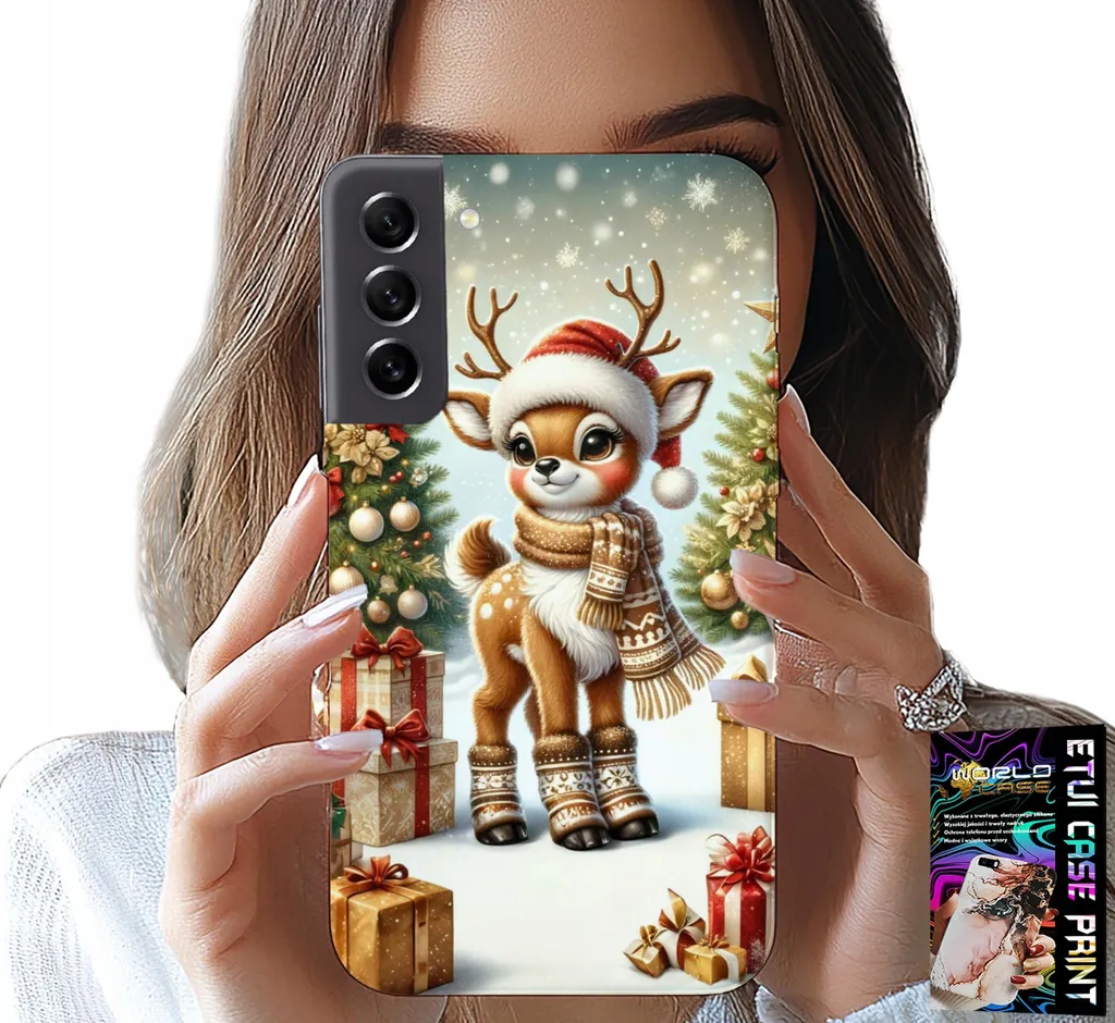 Custodia Samsung Galaxy S22 Plus Design Renna Natale e Protezione
