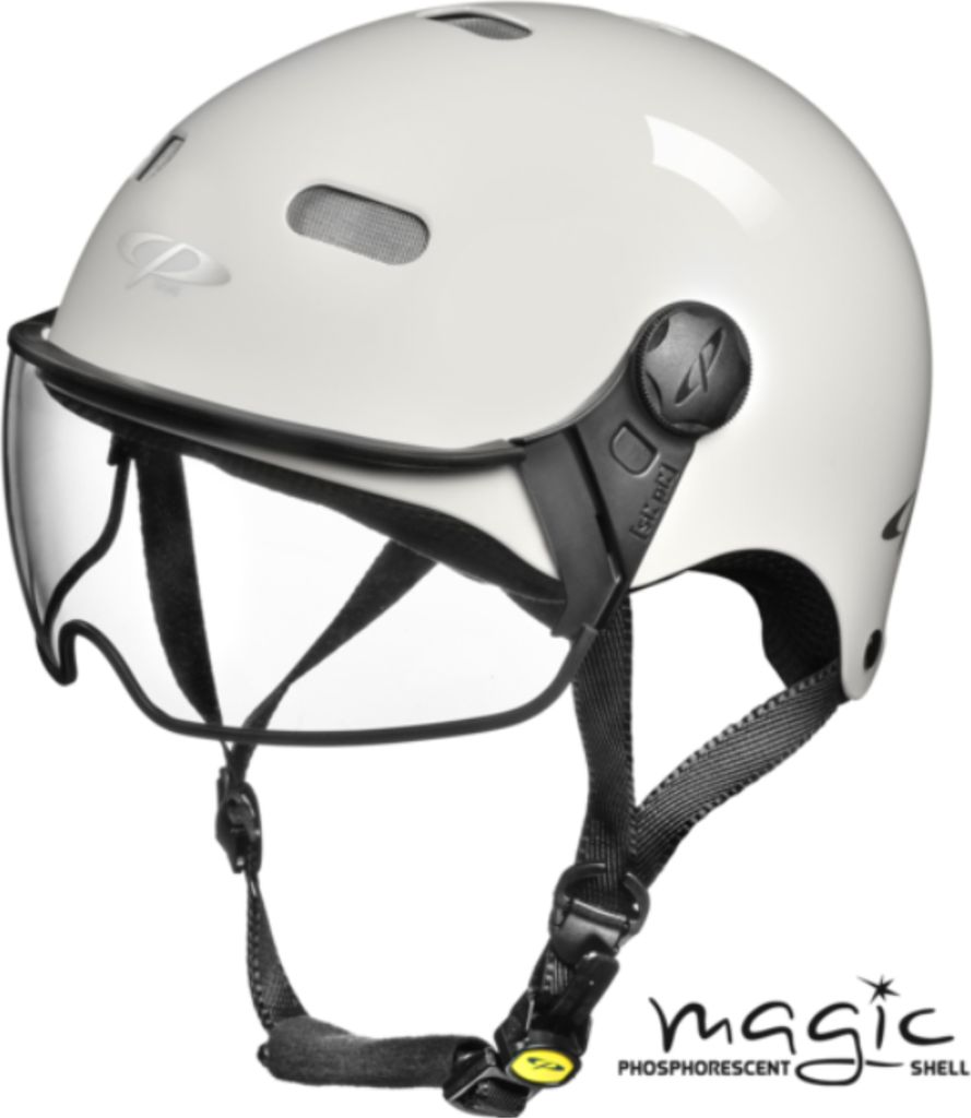 CP Carachillo Urban Fahrradhelm mit Visier (clear) Gr. L (58-60 cm) - Radhelm Bikehelm Schutzhelm Fahrrad Bike Helm Unisex magic