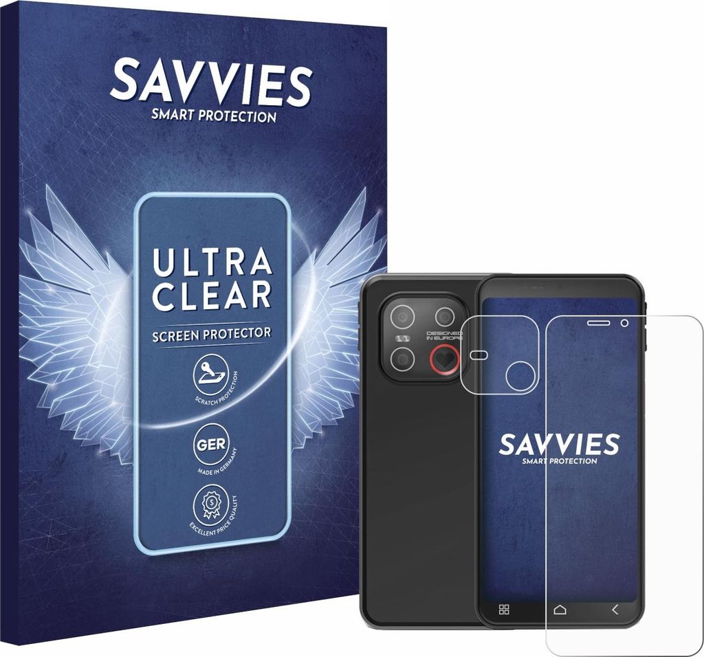 18x Für Emporia Smart ME7 (Display+Kamera) Schutzfolie Savvies Displayschutz Display Schutz Folie Klar Transparent