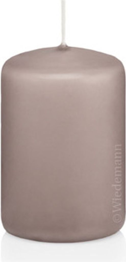 12 Stumpen Kerzen Silbergrau 8 x 7 cm (H x D) 100% Paraffin Wachs in er RAL Kerzen Güte von Wiedemann Kerzen Deutschland zur Deko, Party, Hochzeit...
