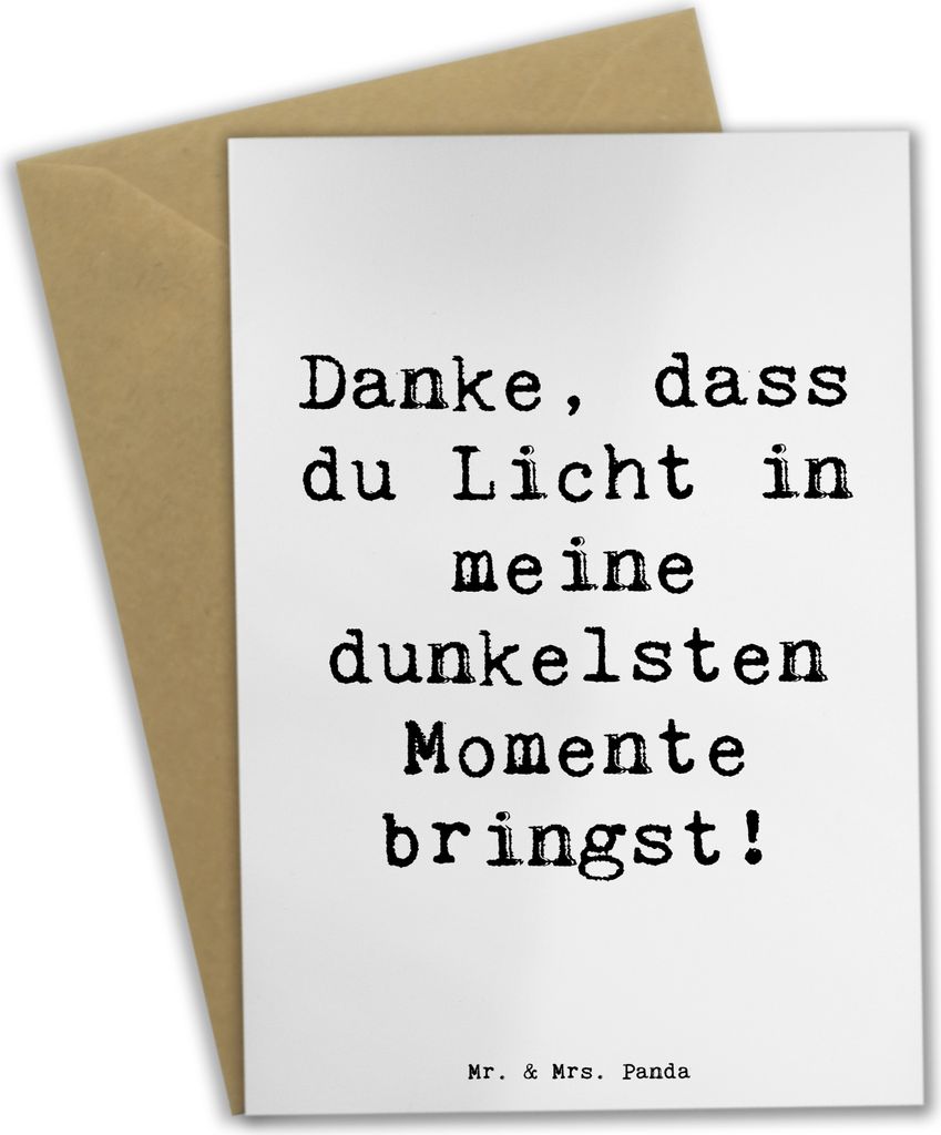 Mr. & Mrs. Panda neujahrskarte Spruch Herztherapeut Licht - Weiß - Geschenk, weihnachtskarten, einladungskarten, Geschenkideen, Aufmerksamkeit, os...