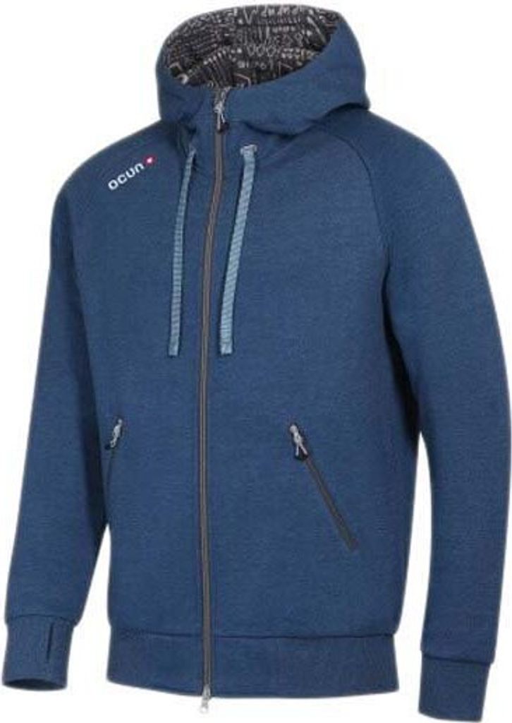 Hoodie Zipper Men, Kapuzen-Strickjacke, Herren - Ocun, Farbe:Blue Opal / Excalibur, Größe:S