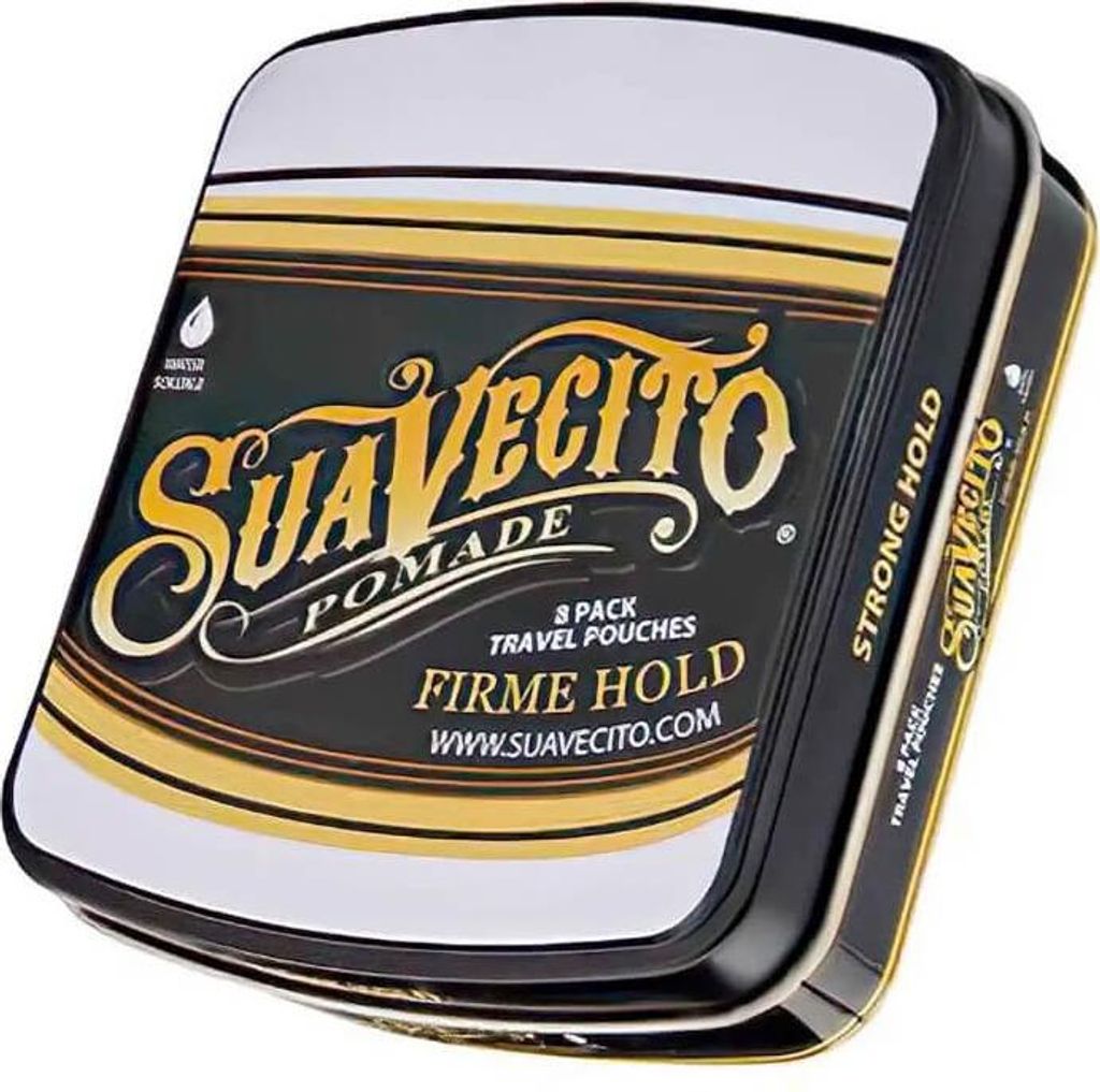Suavecito – Firme Hold Pomade – Reise-Haar-Pomade-Beutelchen 8x14g