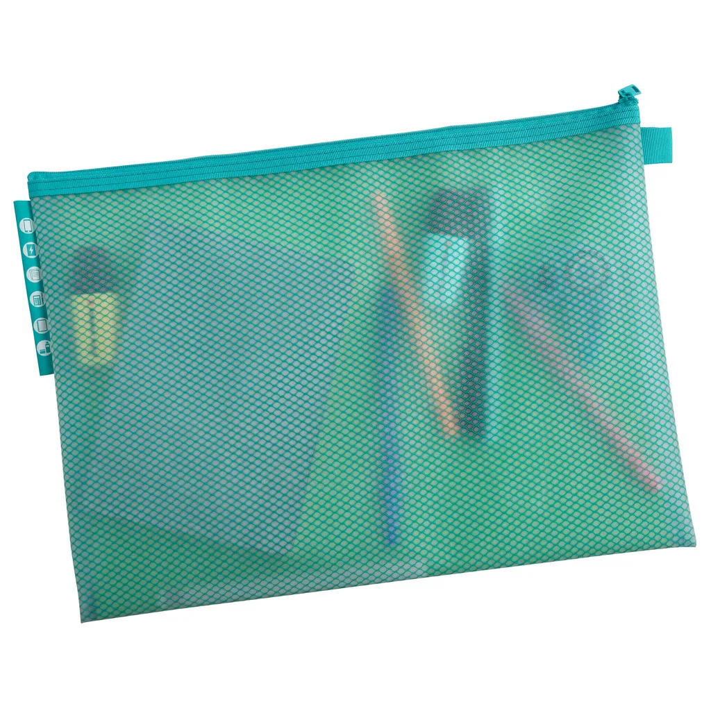 Pochette Zippée A4 Exacompta Souple - Protège Documents - Lot de 12