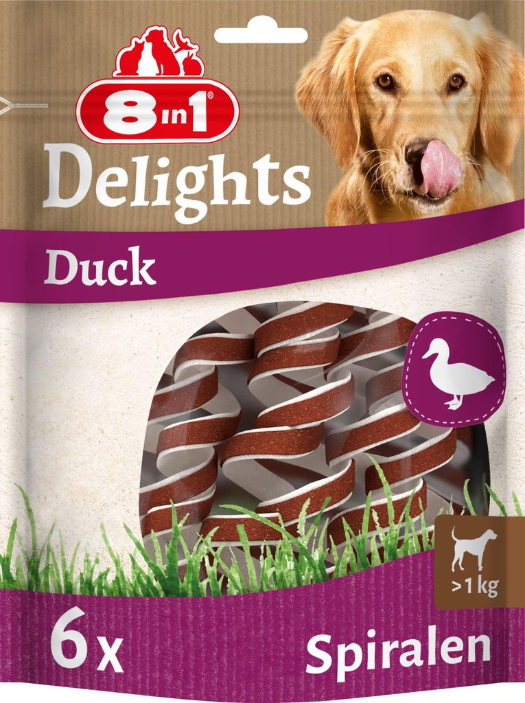 8in1 Delights Anatra a Spirale Image du produit 
