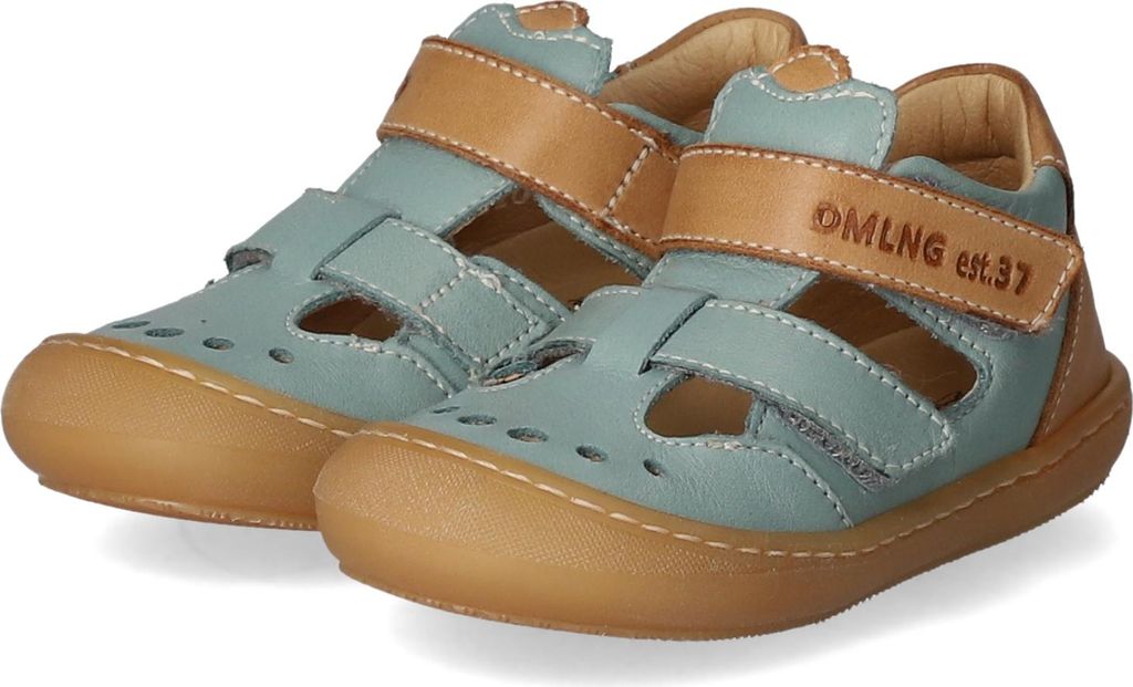 Däumling 070411S-55 Sandale, Jungs, Leder, Porto Mint, Lauflernschuh, Babyschuhe - Kinderschuhe Lauflernschuhe Gr. 18 - 26, Grün, leder